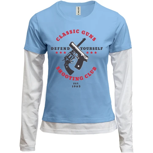 Женский лонгслив Комби Classic Guns Shooting Club