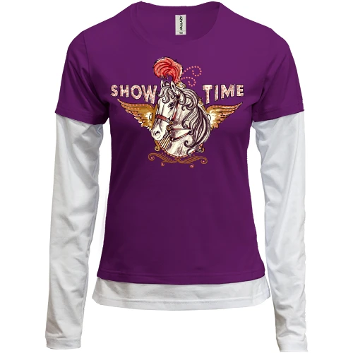 Женский лонгслив Комби Show Time