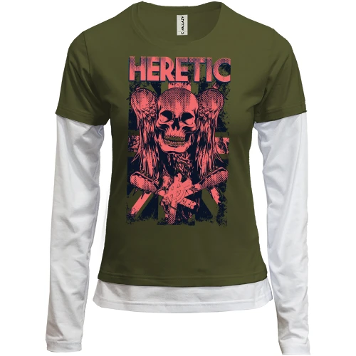 Женский лонгслив Комби heretic