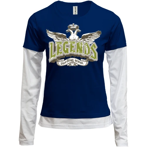 Женский лонгслив Комби legends surfing team