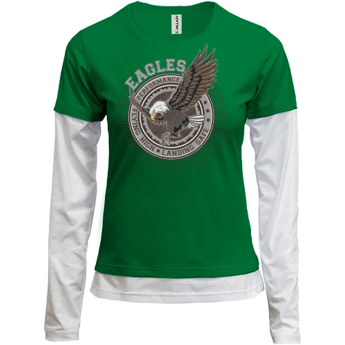 Женский лонгслив Комби eagles