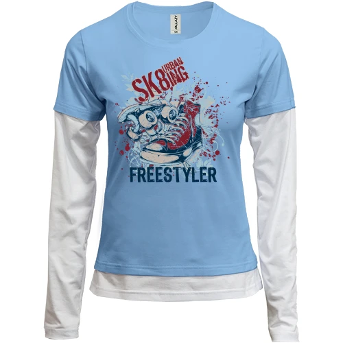 Женский лонгслив Комби freestyler