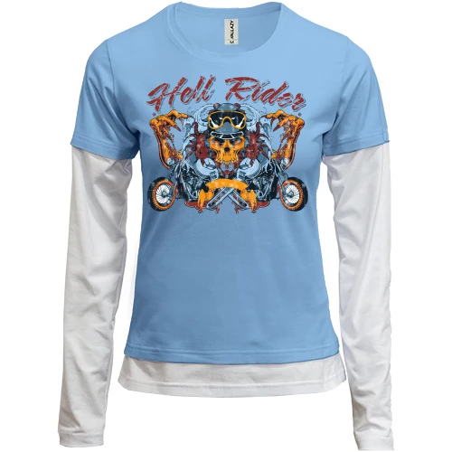Женский лонгслив Комби hell rider