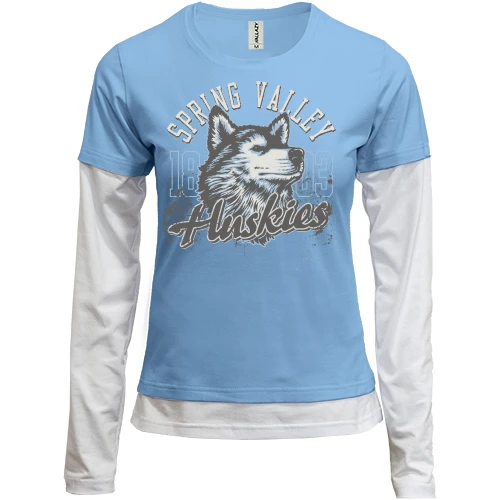 Женский лонгслив Комби spring valley huskies