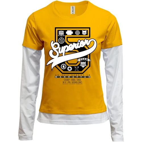 Женский лонгслив Комби superior 5