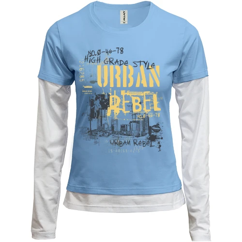 Женский лонгслив Комби urban rebel