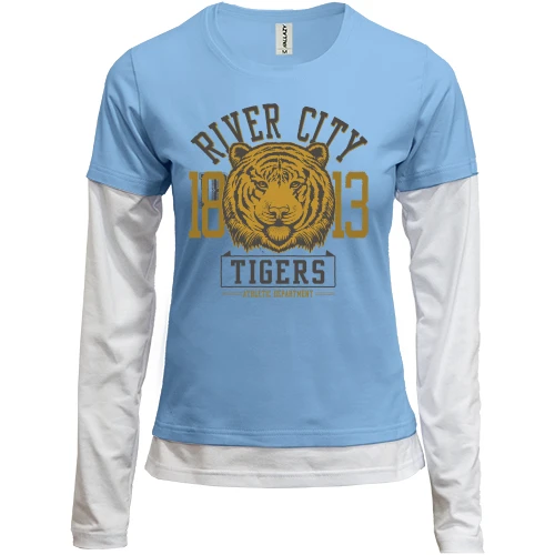 Женский лонгслив Комби river city tigers