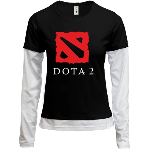 Женский лонгслив Комби DOTA 2 (glow)
