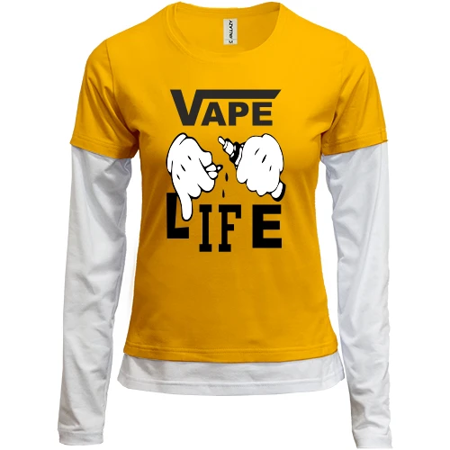 Женский лонгслив Комби Vape life