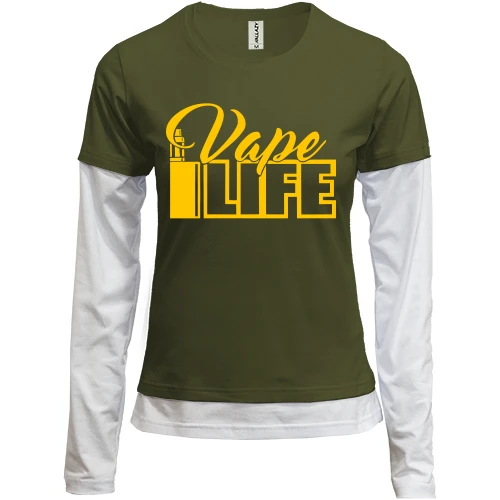 Женский лонгслив Комби Vape life 2
