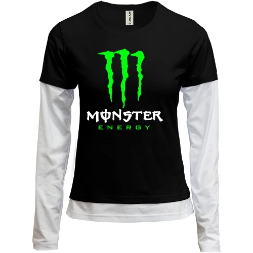 Женский лонгслив Комби Monster energy (2)