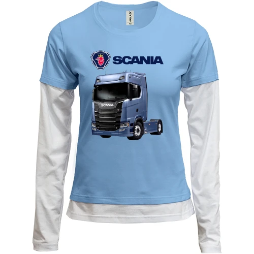 Женский лонгслив Комби Scania S