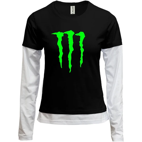 Женский лонгслив Комби Monster