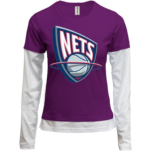 Женский лонгслив Комби, черный, nets