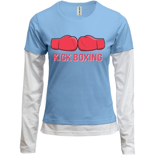 Женский лонгслив Комби kickboxing перчатки