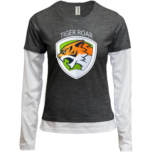 Женский лонгслив Комби tiger roar