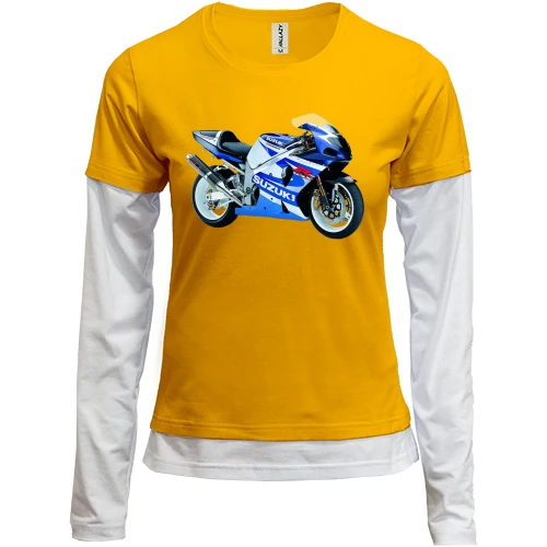Женский лонгслив Комби suzuki motorcycle