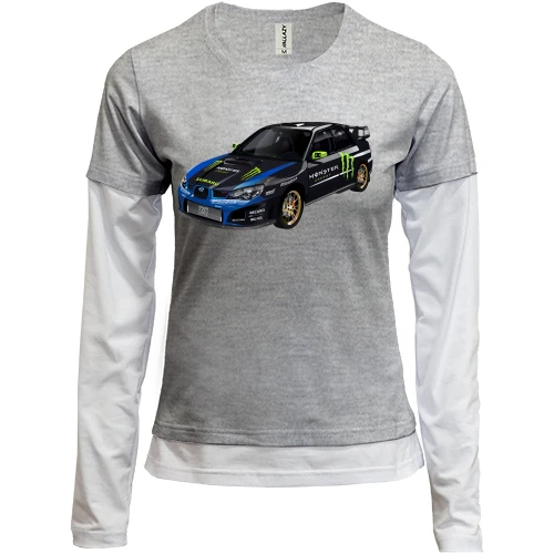 Женский лонгслив Комби subaru car