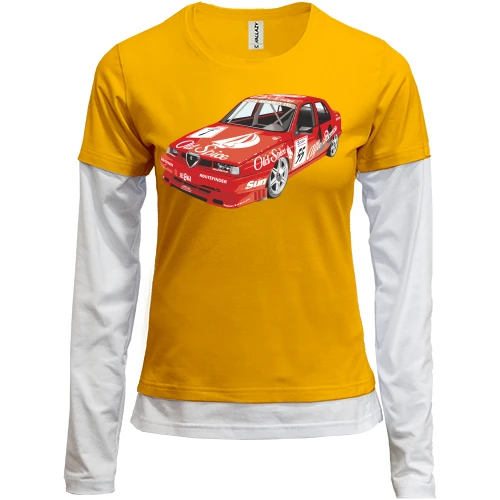 Женский лонгслив Комби Alfa Romeo racing car