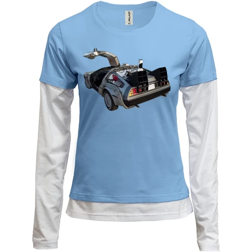 Женский лонгслив Комби DeLorean DMC-12