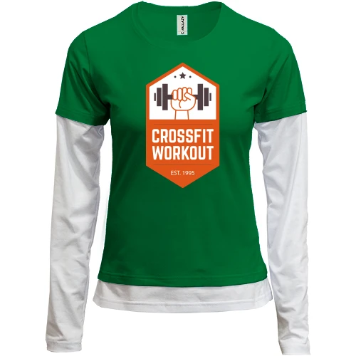 Женский лонгслив Комби crossfit workout