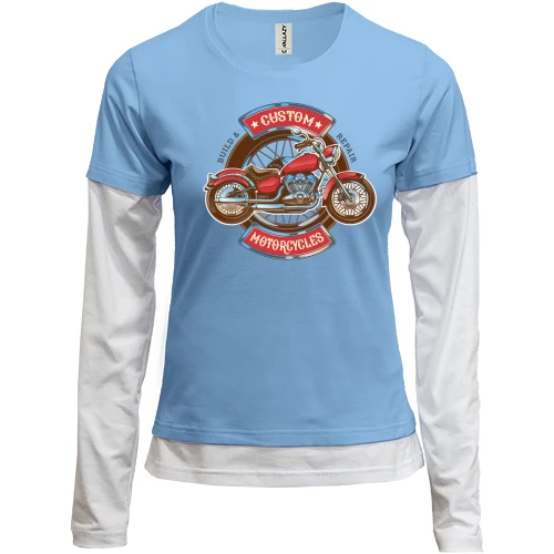 Женский лонгслив Комби american motorcycles custom