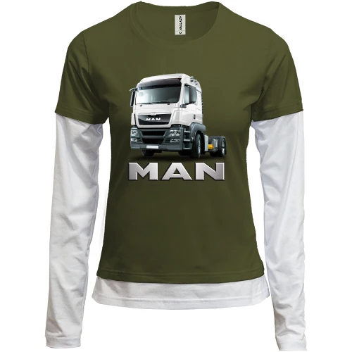 Женский лонгслив Комби MAN Truck