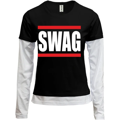 Женский лонгслив Комби Swag