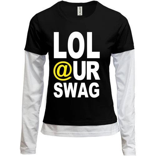 Женский лонгслив Комби Lol our Swag