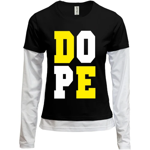 Женский лонгслив Комби DO-PE