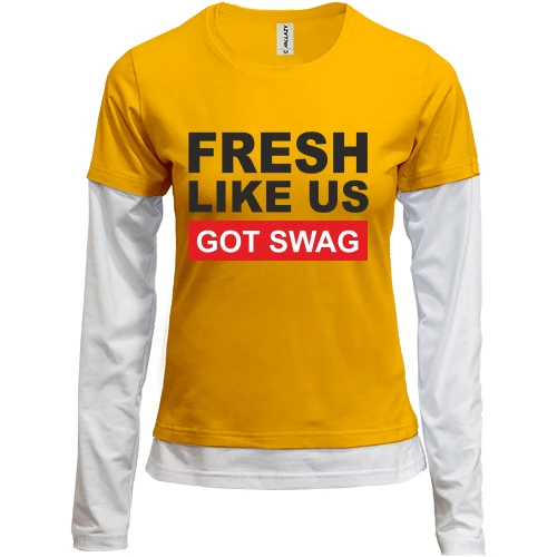 Женский лонгслив Комби Fresh like US