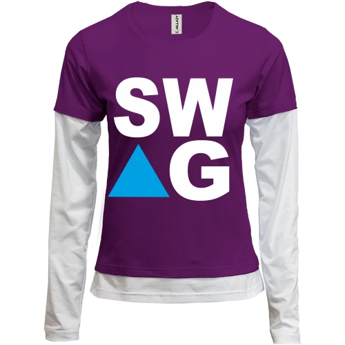 Женский лонгслив Комби SW-AG Triangle