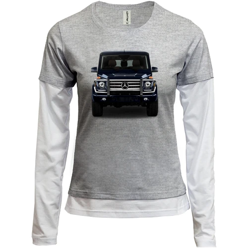 Женский лонгслив Комби Mercedes G Class (Гелик)