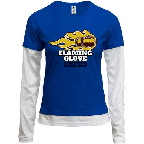 Женский лонгслив Комби flaming glove