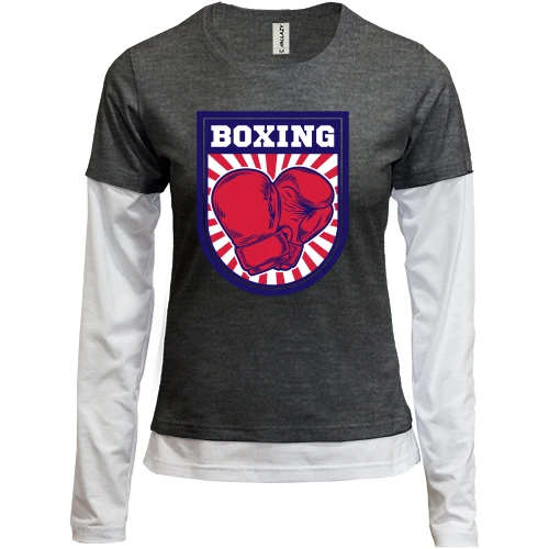 Женский лонгслив Комби boxing