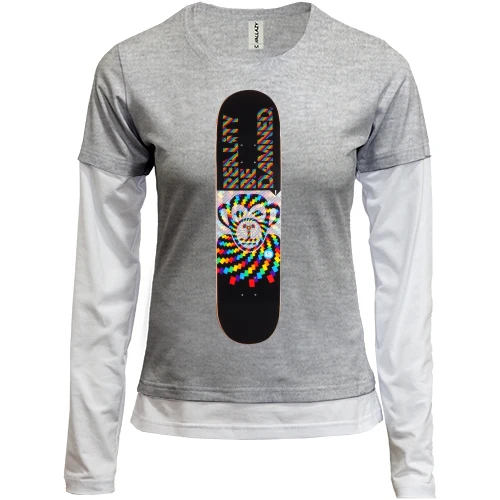 Женский лонгслив Комби reality be damned
