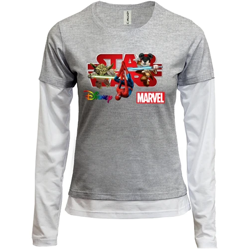 Женский лонгслив Комби Disney-Marvel Star Wars