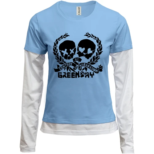 Женский лонгслив Комби Green day