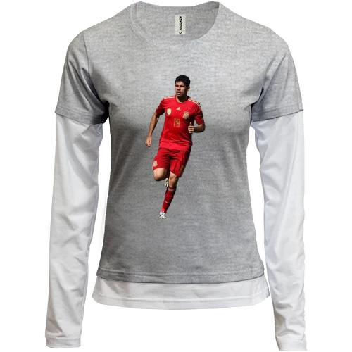 Женский лонгслив Комби c Diego Costa