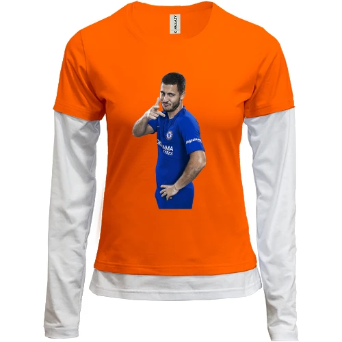 Женский лонгслив Комби c Eden Hazard