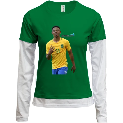 Женский лонгслив Комби c Gabriel Jesus 2