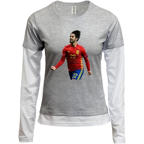 Женский лонгслив Комби c Isco Spain national football team