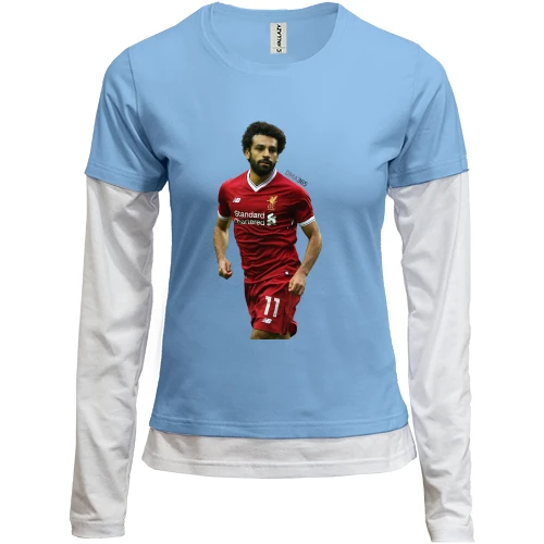 Женский лонгслив Комби c Mohamed Salah
