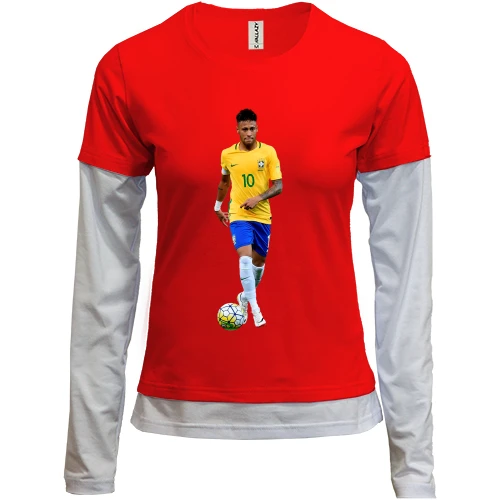 Женский лонгслив Комби c Neymar 2