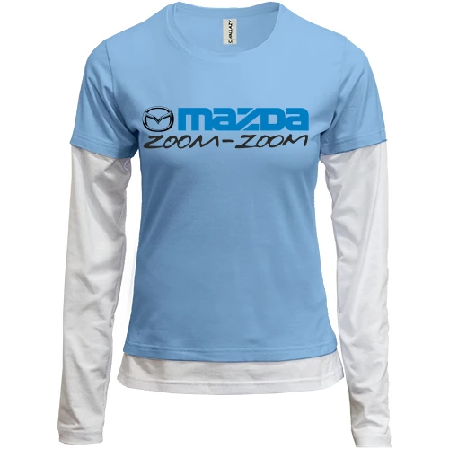 Женский лонгслив Комби Mazda zoom-zoom