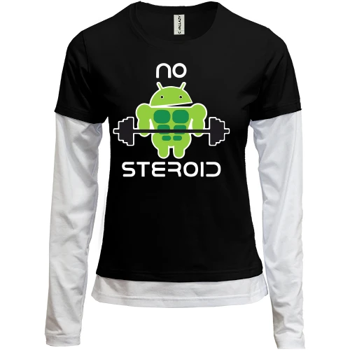Женский лонгслив Комби No steroid