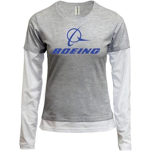 Женский лонгслив Комби Boeing (2)