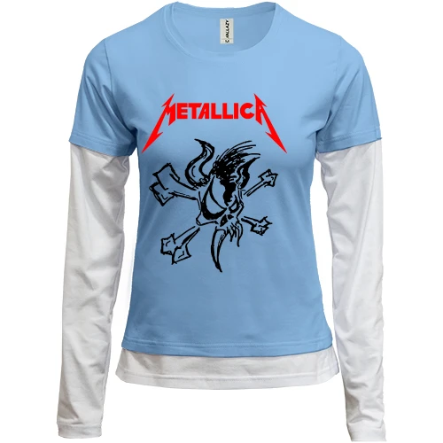 Женский лонгслив Комби Metallica (Live at Wembley stadium 2)