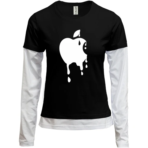 Женский лонгслив Комби Тающий Apple