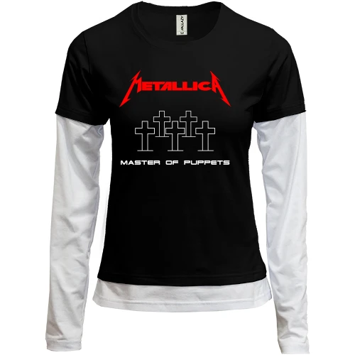 Женский лонгслив Комби Metallica - Master of puppets